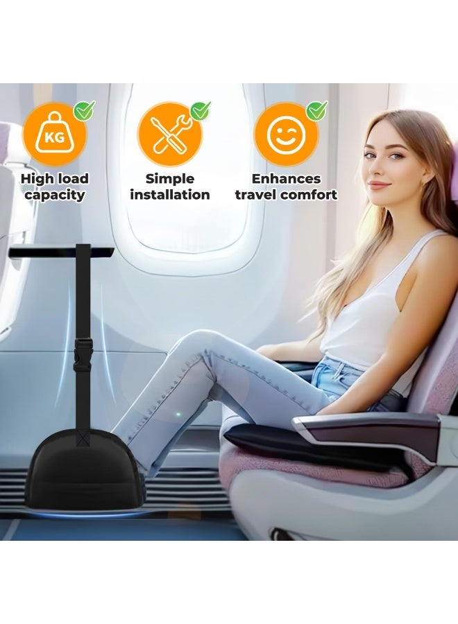 YelaJoy Foot Hammock, Airplane Foot Hammock, Prevent Swelling and Soreness, Adjustable & Detachable Straps for Ergonomic Support on Flights, Cars, Trains, Lightweight & Packable for Long Haul Travel & Office - Image 2
